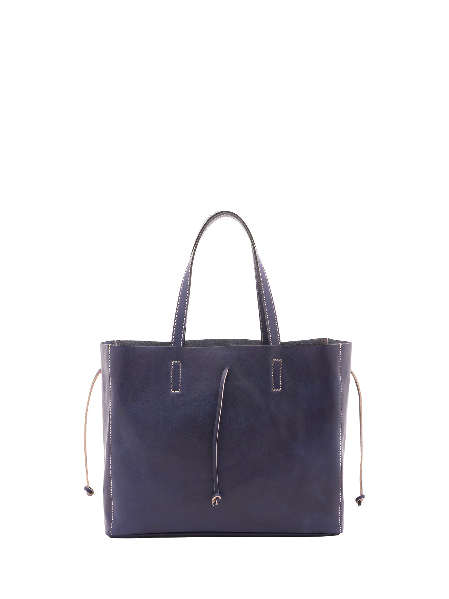 Borsa a mano unisex vera pelle Made in Italy 4611-BLU Alessia Firenze
