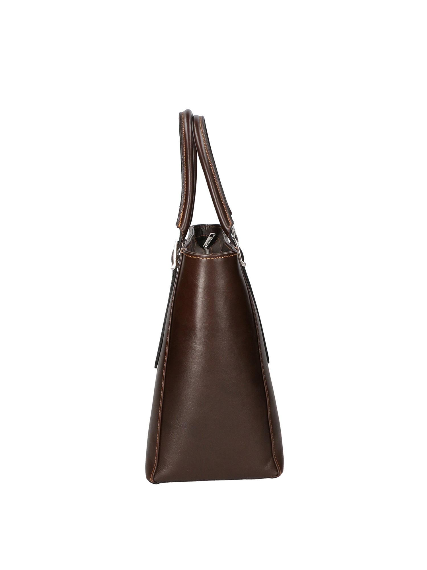 Fortunata Borsa a mano da donna Vera pelle 9119-TMORO DARK BROWN Chiara Ferretti