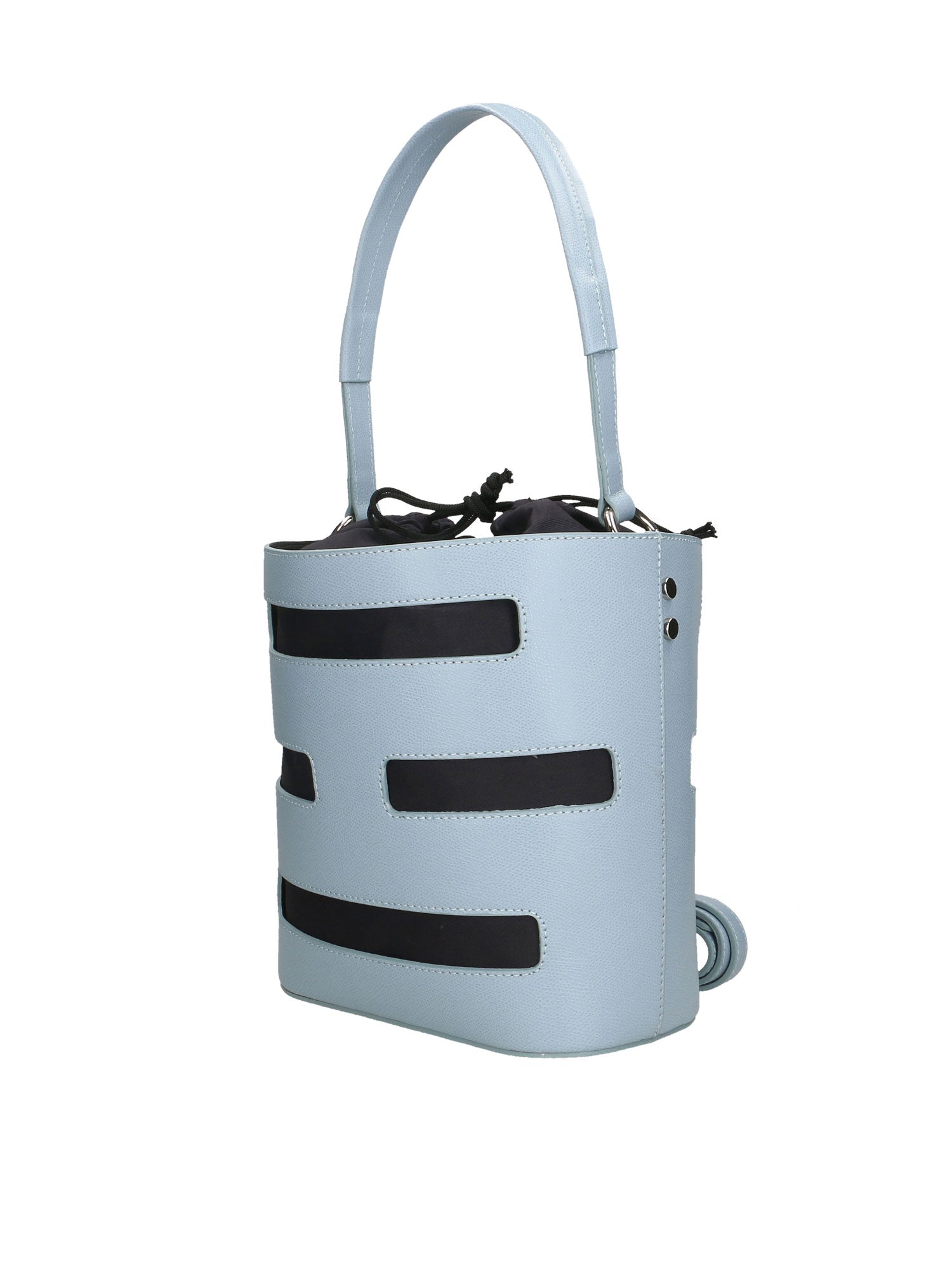 Elios Borsa a secchiello da donna Vera pelle 693960-CIELO+NERO Chiara Ferretti