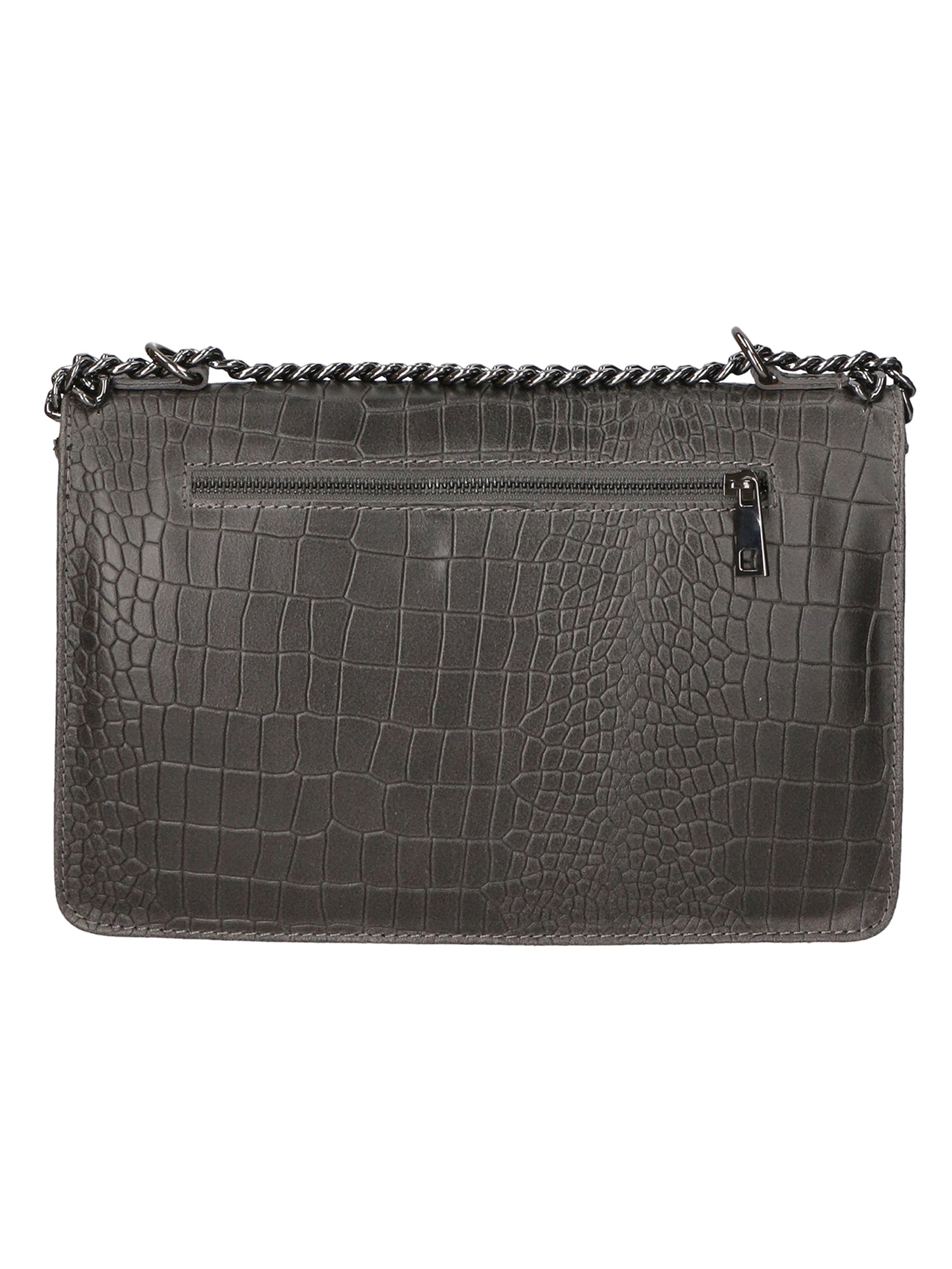 Crystalline Borsa a tracolla da donna Vera pelle 80066-GRIGIO Chiara Ferretti