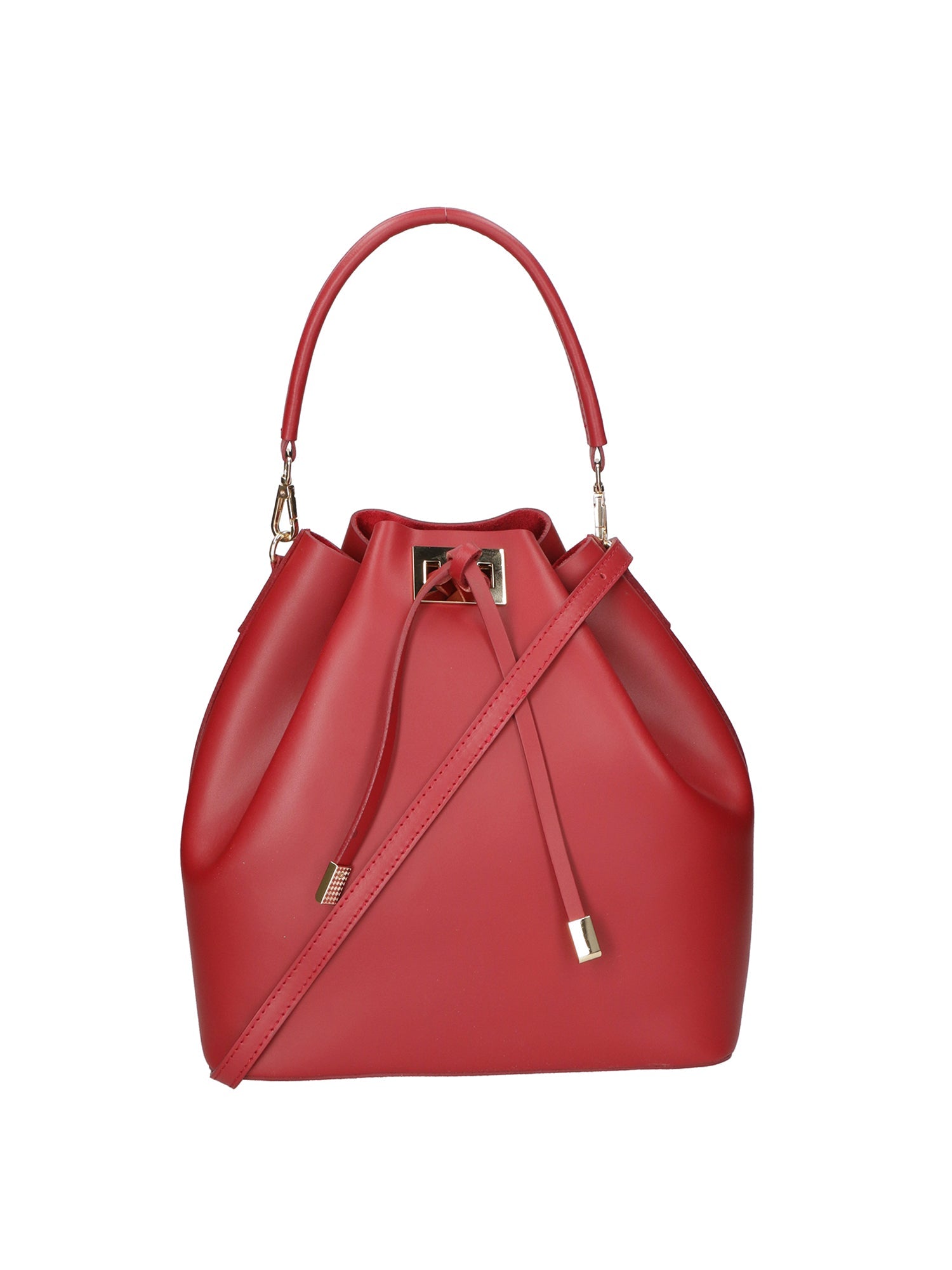 Erina Borsa a mano da donna Vera pelle 8073-L130 ROSSO SCURO Chiara Ferretti