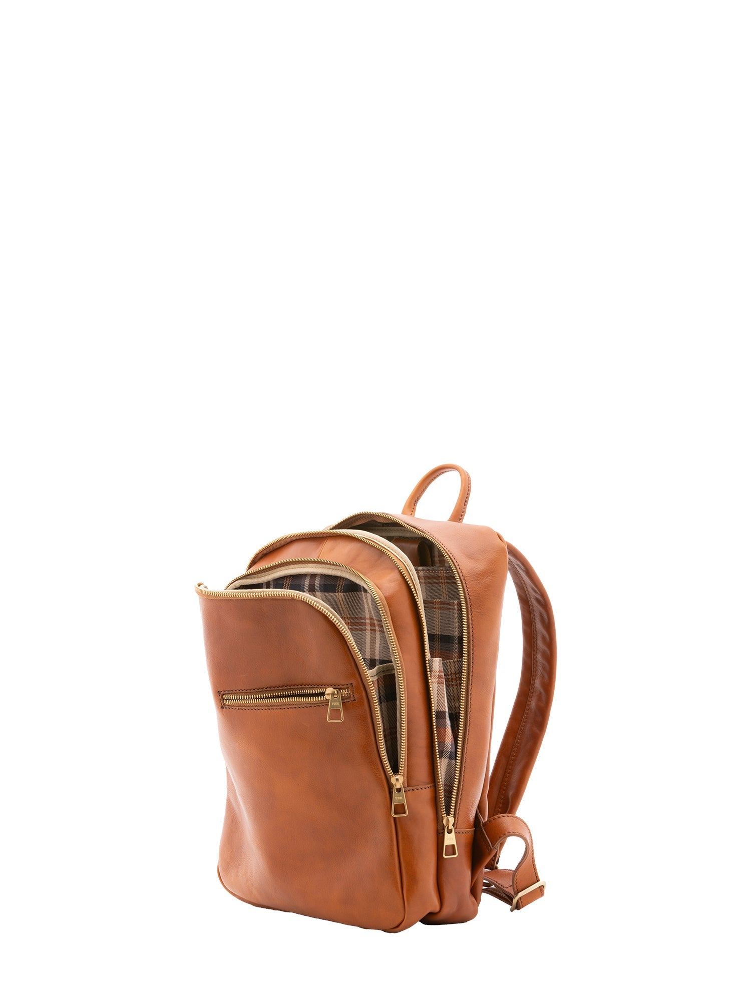 Zaino in vera pelle unisex 100% cotone 4316-MIELE Alessia Firenze