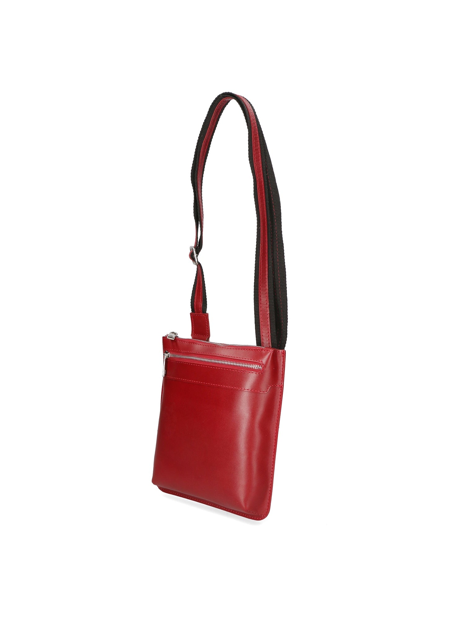 Flaviana Borsa a tracolla unisex Vera pelle 9117-ROSSO RED Chiara Ferretti