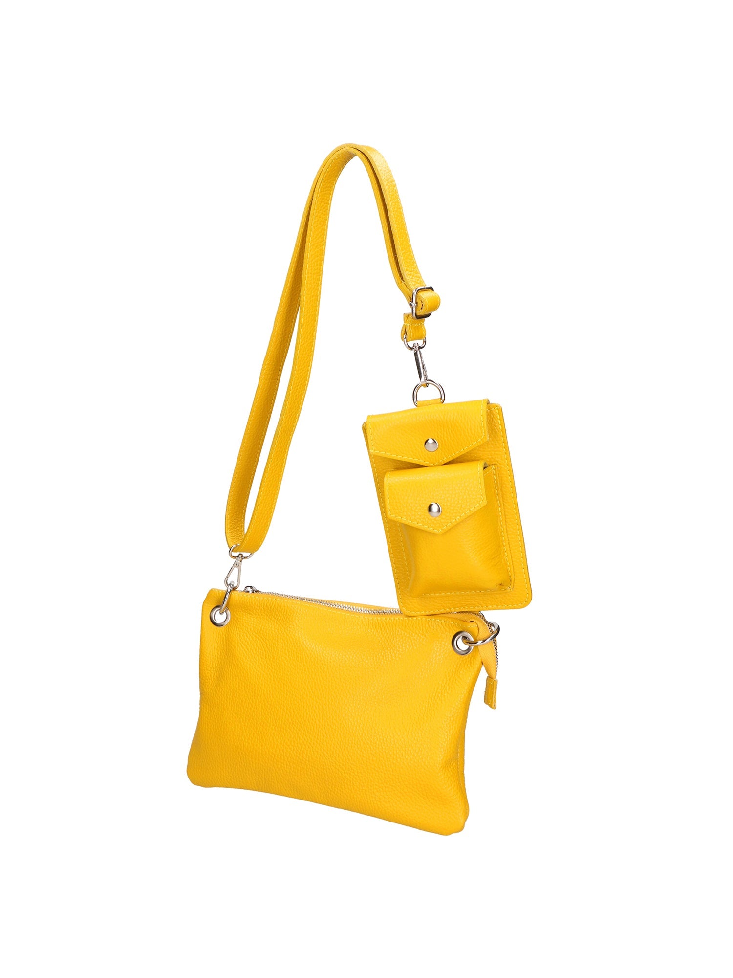 Ifigenia Borsa a tracolla da donna Vera pelle 05932-D04 GIALLO YELLOW Chiara Ferretti