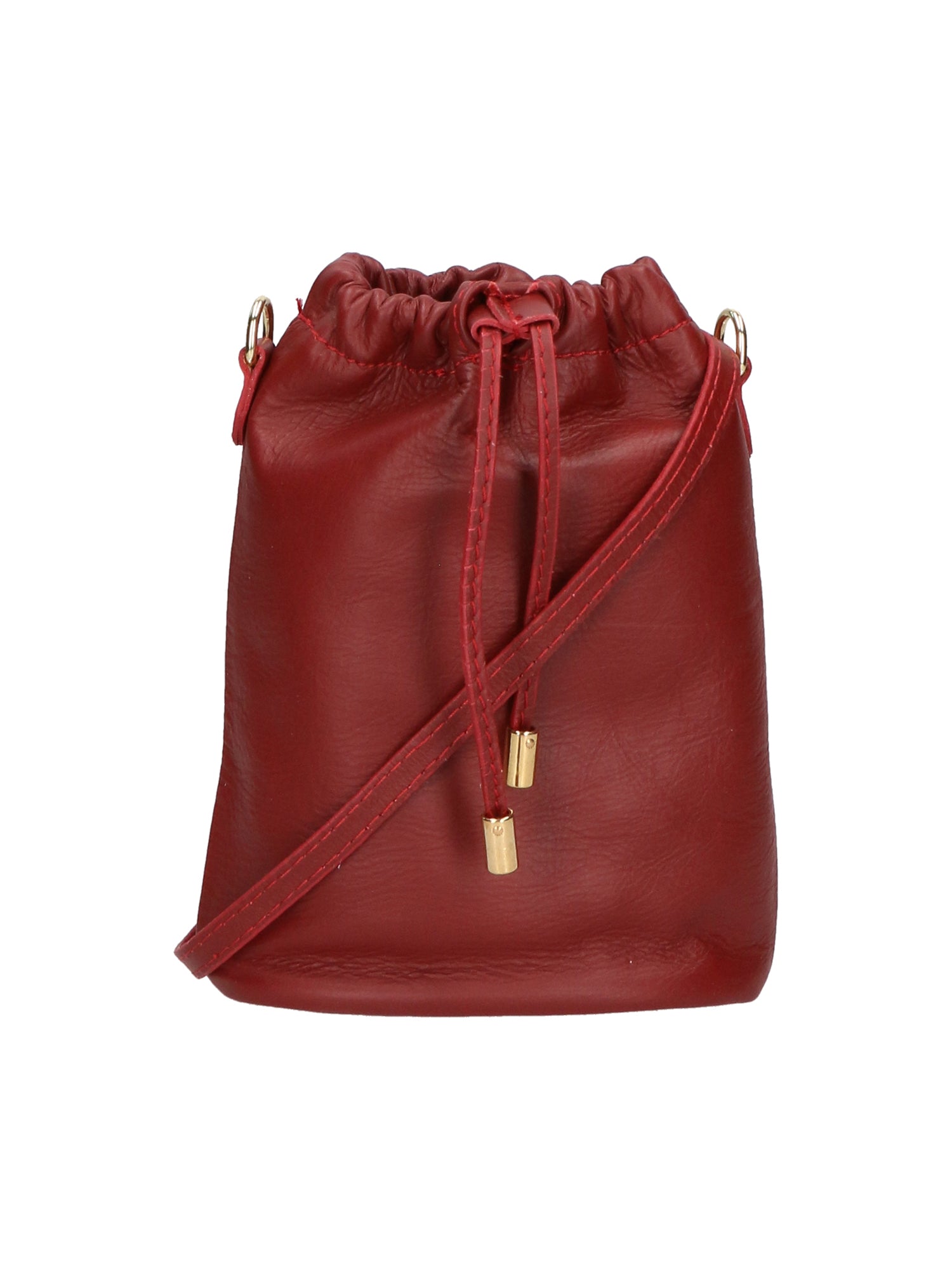 Angela Damen-Hobo-Tasche aus echtem Leder, hergestellt in Italien, 20 x 16 x 7 cm