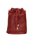 Angela Damen-Hobo-Tasche aus echtem Leder, hergestellt in Italien, 20 x 16 x 7 cm