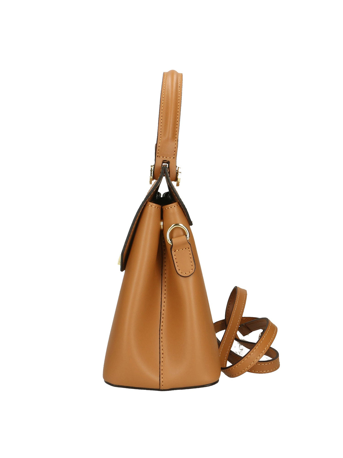 Borsa a mano da donna 100% vera pelle 7708-L128 CUOIO Chiara Ferretti