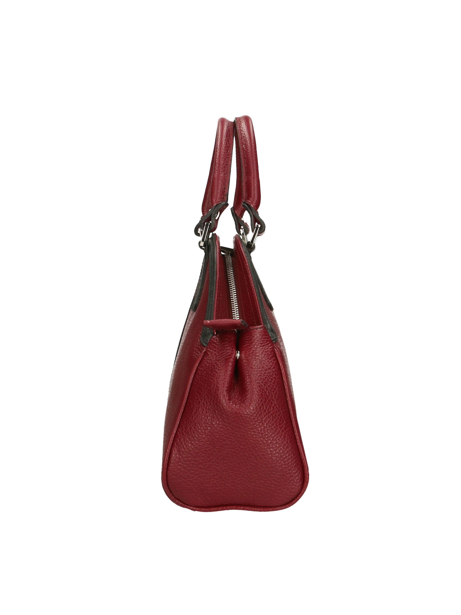 Emeraude Borsa a mano da donna Vera Pelle 6710-BORDO+NERO Chiara Ferretti