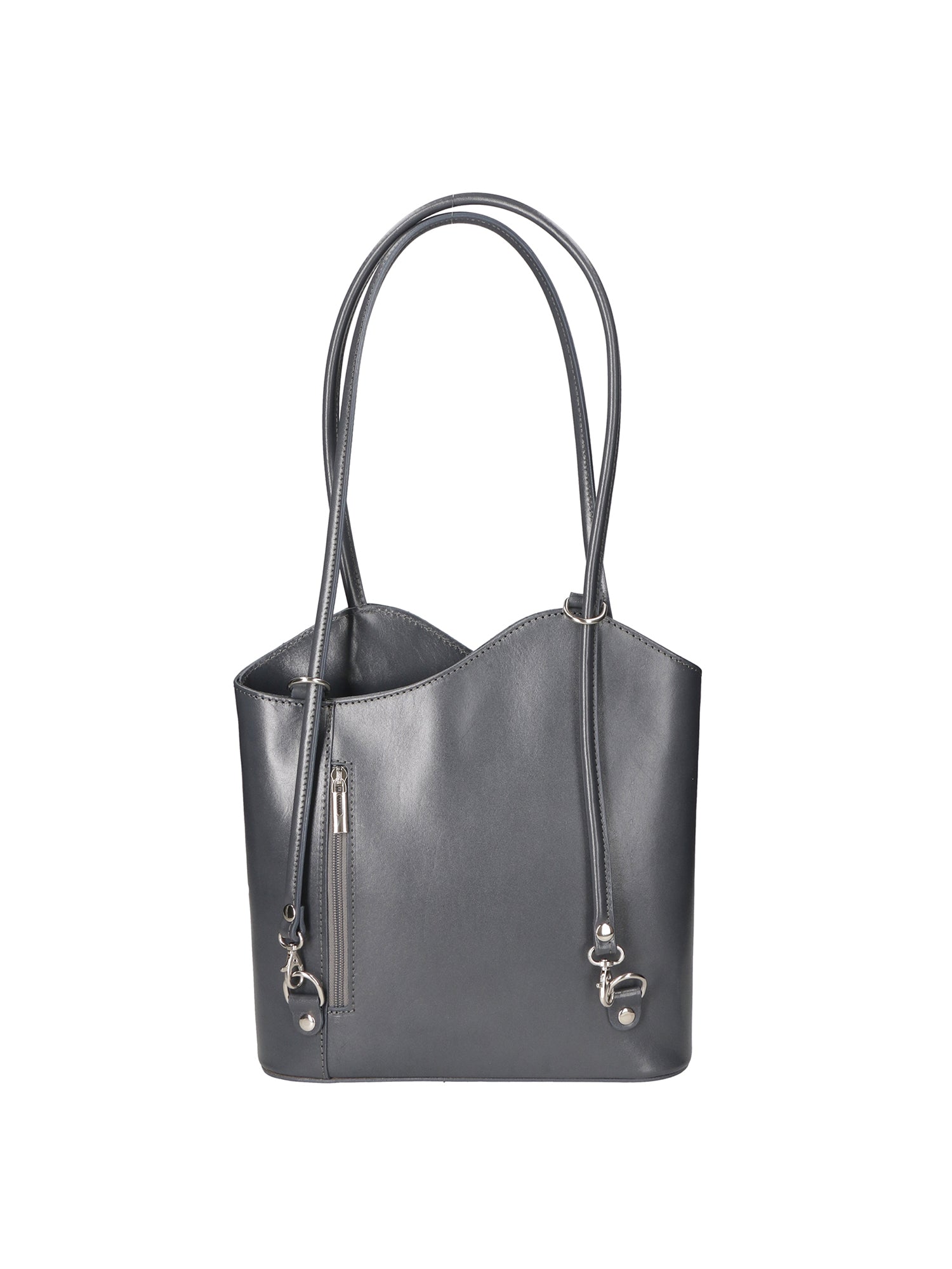 Fabiola Borsa a spalla da donna 100% pelle 9039-GRIGIO GREY Chiara Ferretti
