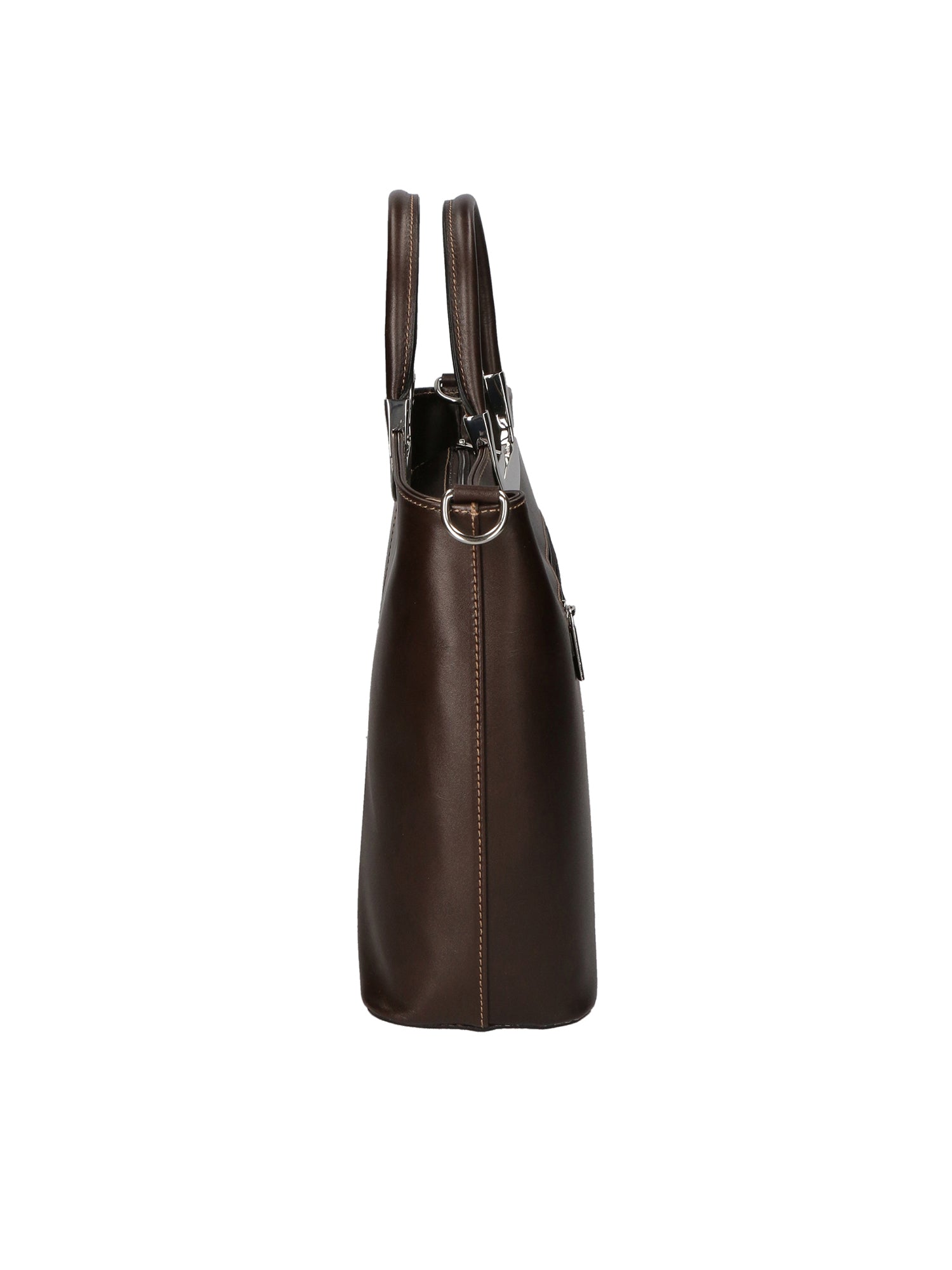 Francesca Borsa a mano da donna 100% pelle 9133-TMORO DARK BROWN Chiara Ferretti