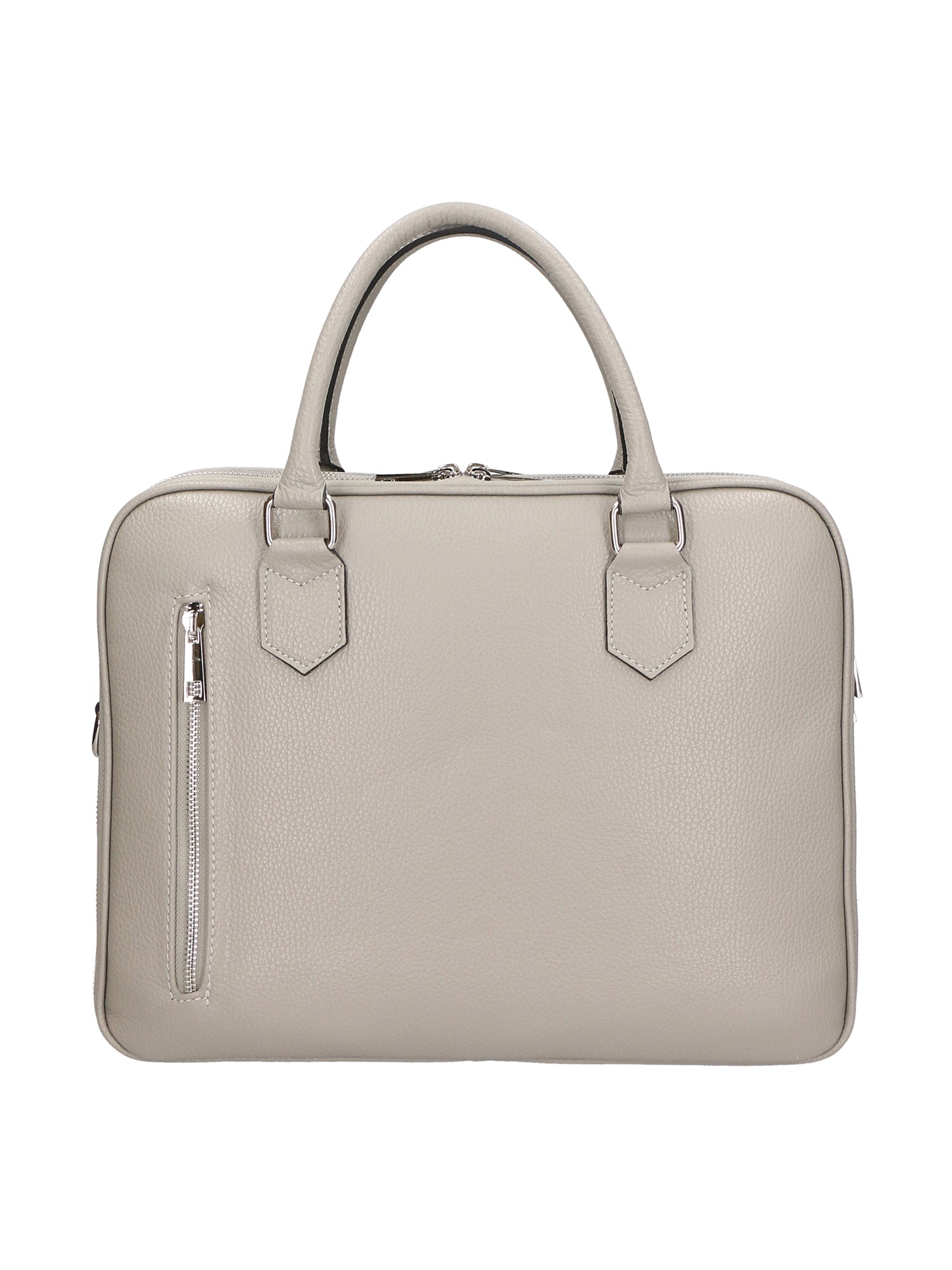 Grazia Borsa a spalla da donna Vera pelle 05930-D286 CEMENTO Chiara Ferretti