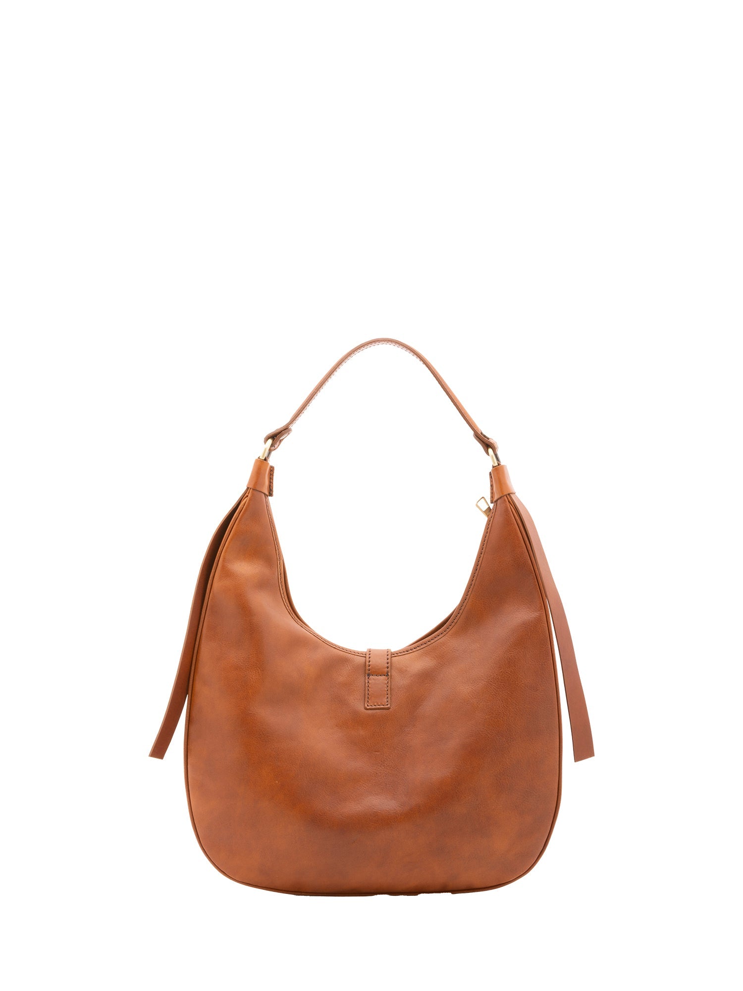 Borsa a spalla da donna 100% vera pelle 4607-MIELE Alessia Firenze