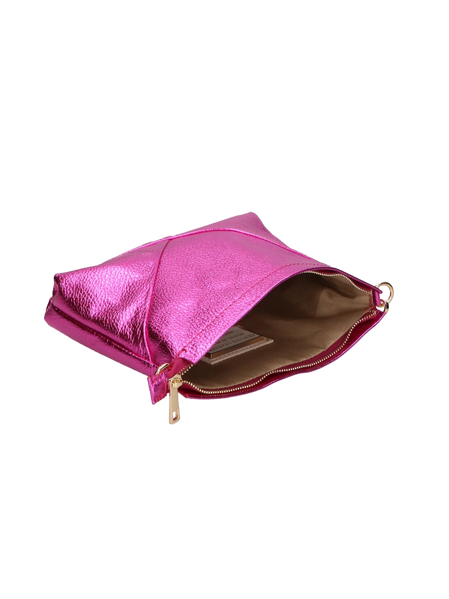 Giorgia Damen-Clutch aus echtem Leder, hergestellt in Italien, 19 x 27 x 2 cm