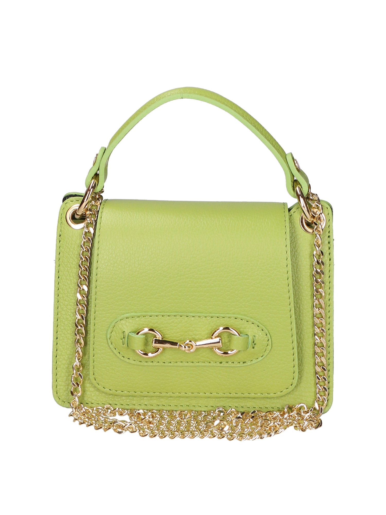 Greta Borsa a mano da donna Vera pelle 05896-C12 VERDE Chiara Ferretti