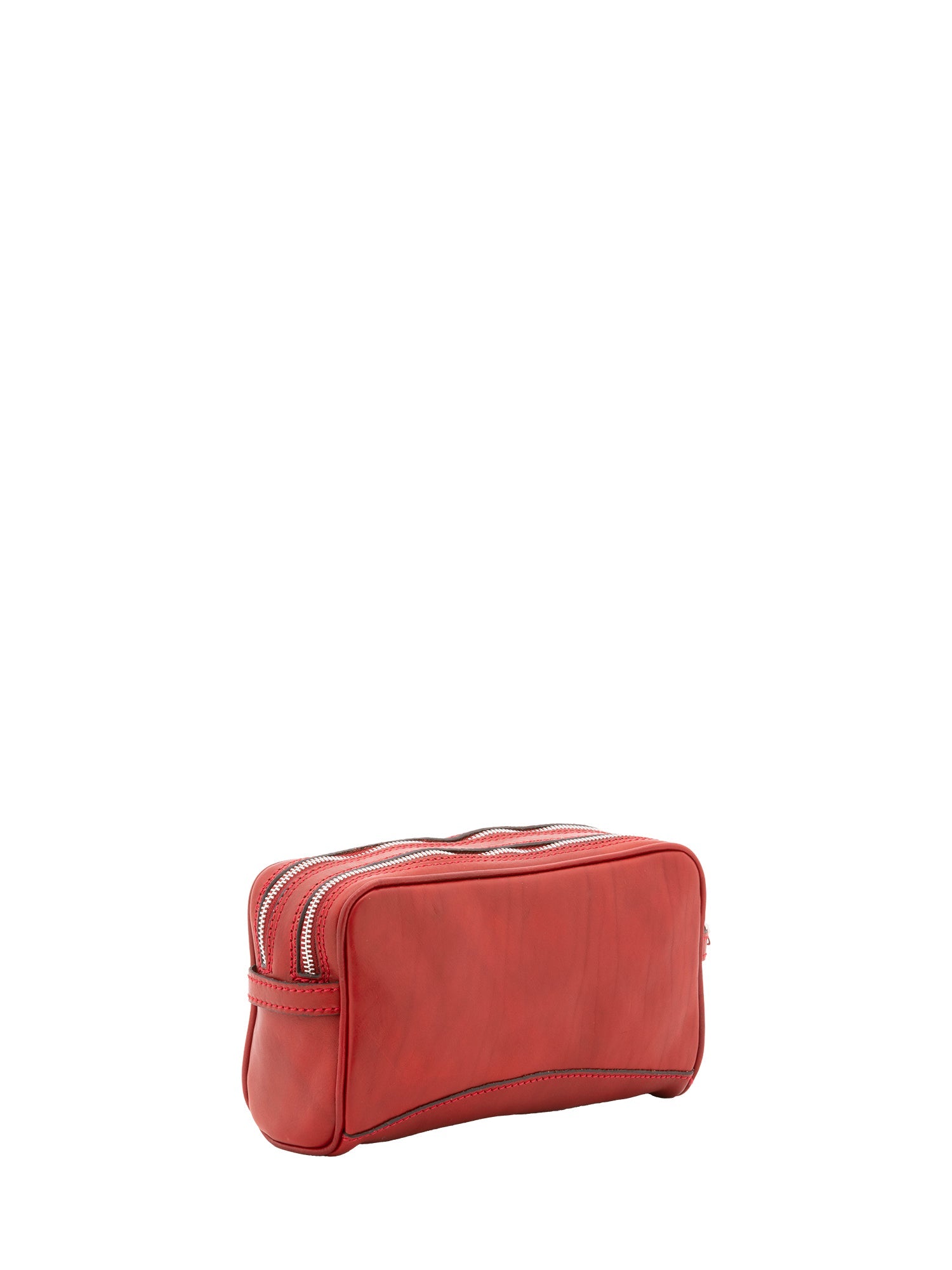 Pochette unisex in vera pelle Made in Italy 4401-ROSSO Alessia Firenze