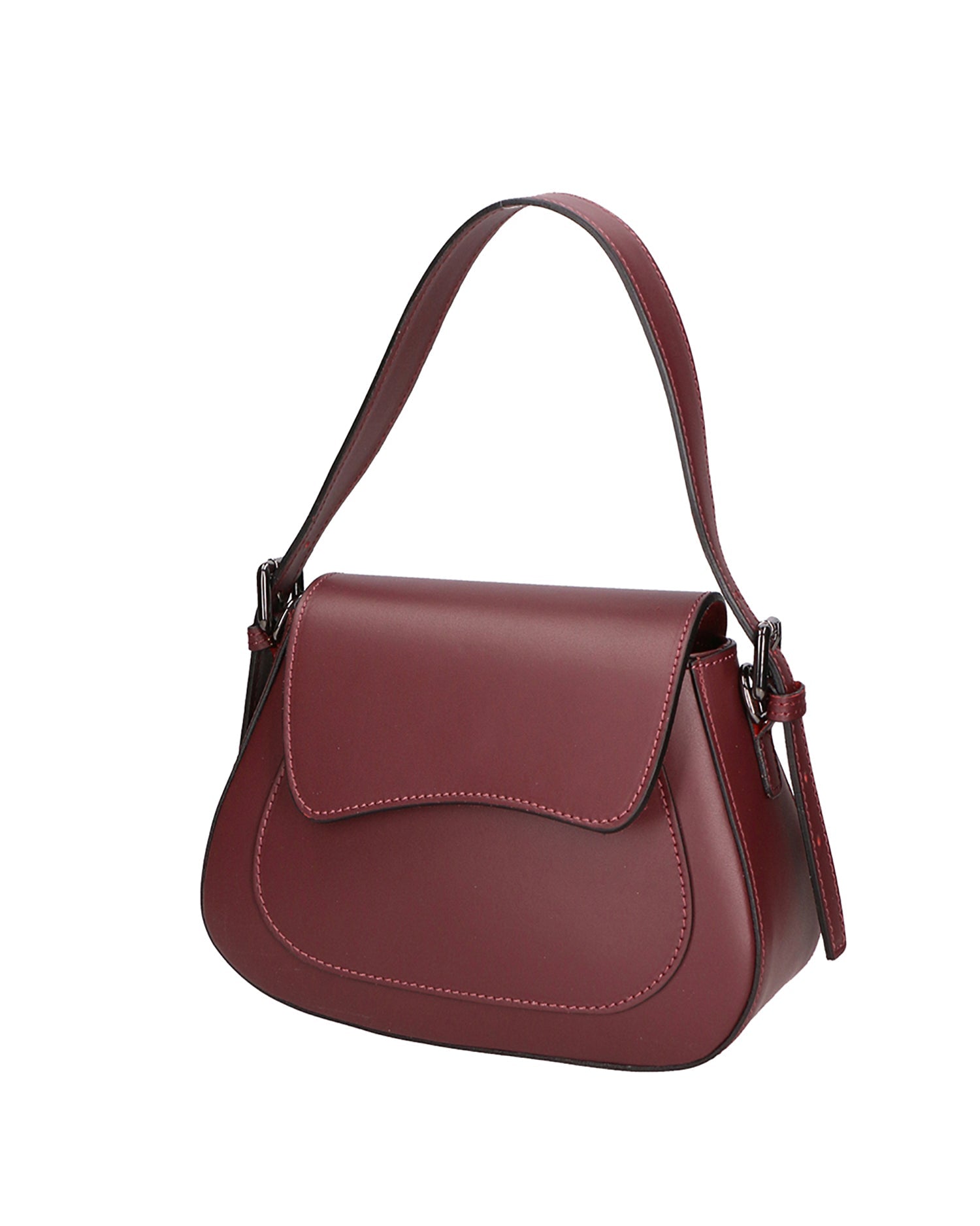 Valda Borsa a mano da donna Vera pelle 06523-L330 VINO Chiara Ferretti