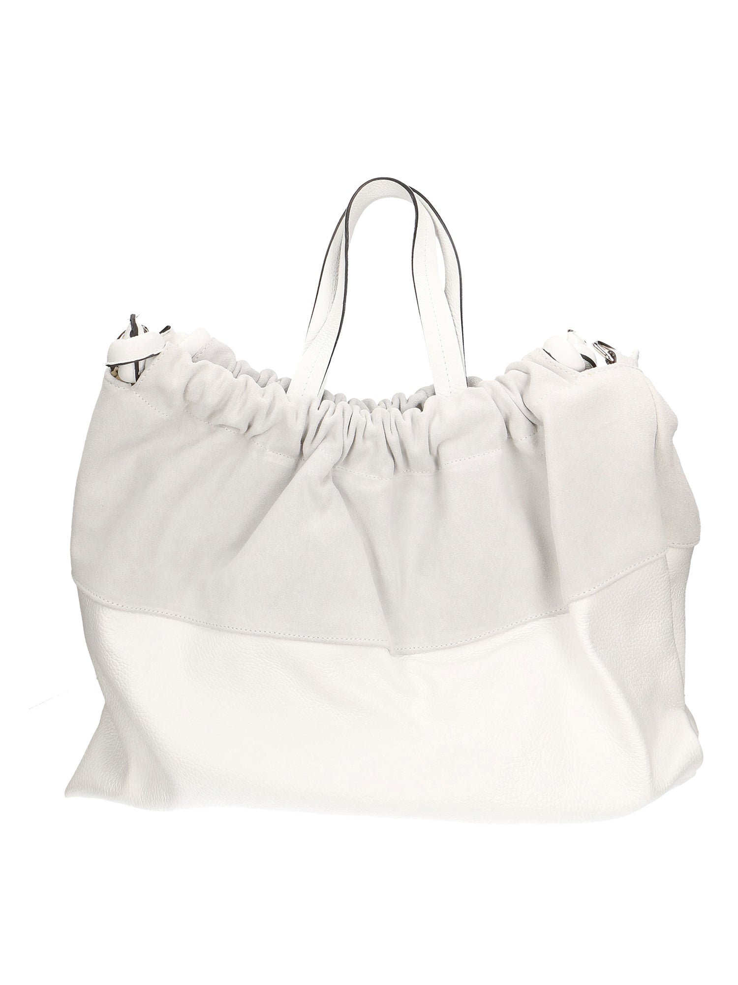 Firenze Borsa a mano da donna Vera pelle 01838-BIANCO WHITE Chiara Ferretti