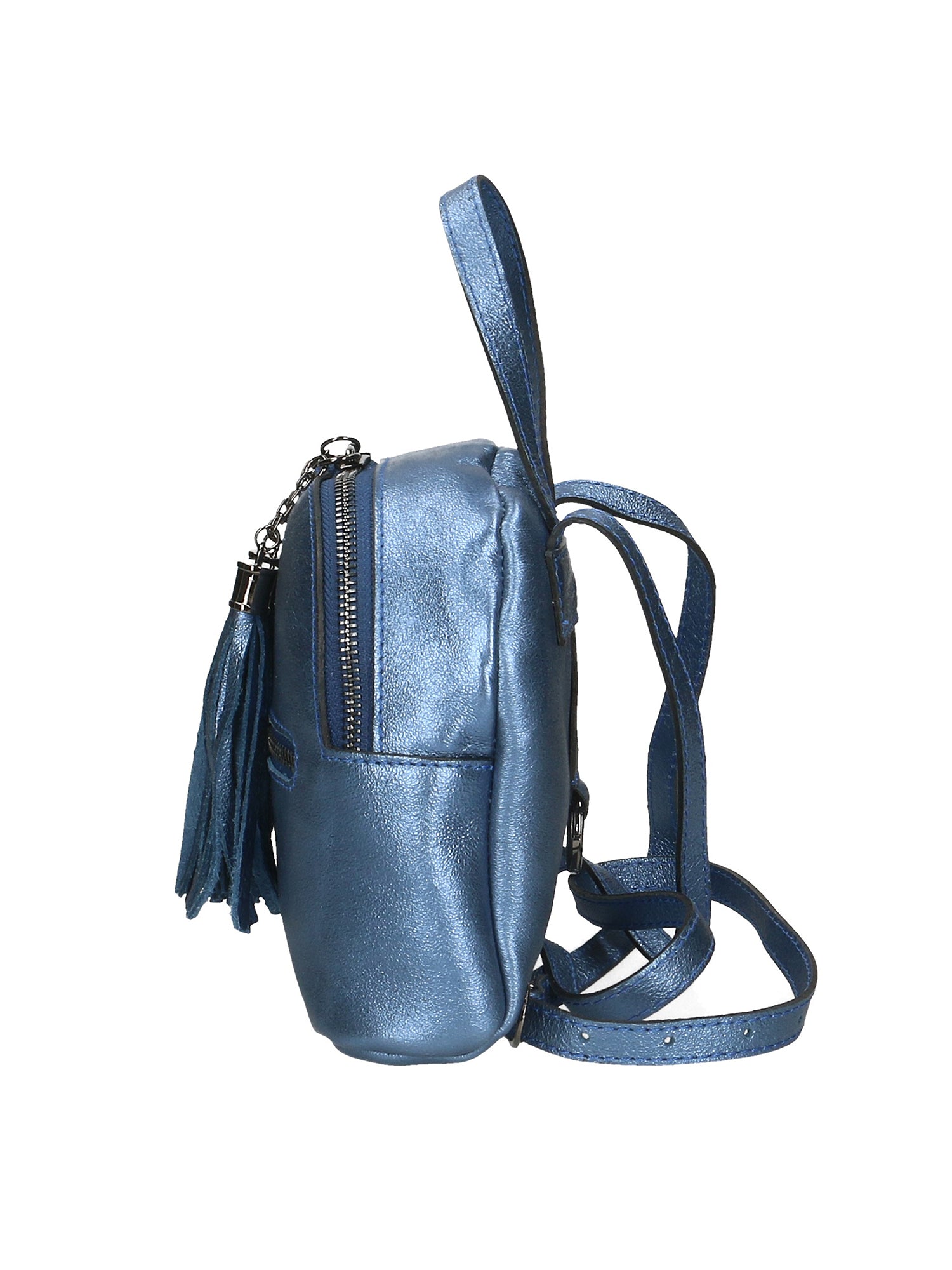 Morgana 188132-BLU JEANS Zaino da donna in vera pelle Chiara Ferretti