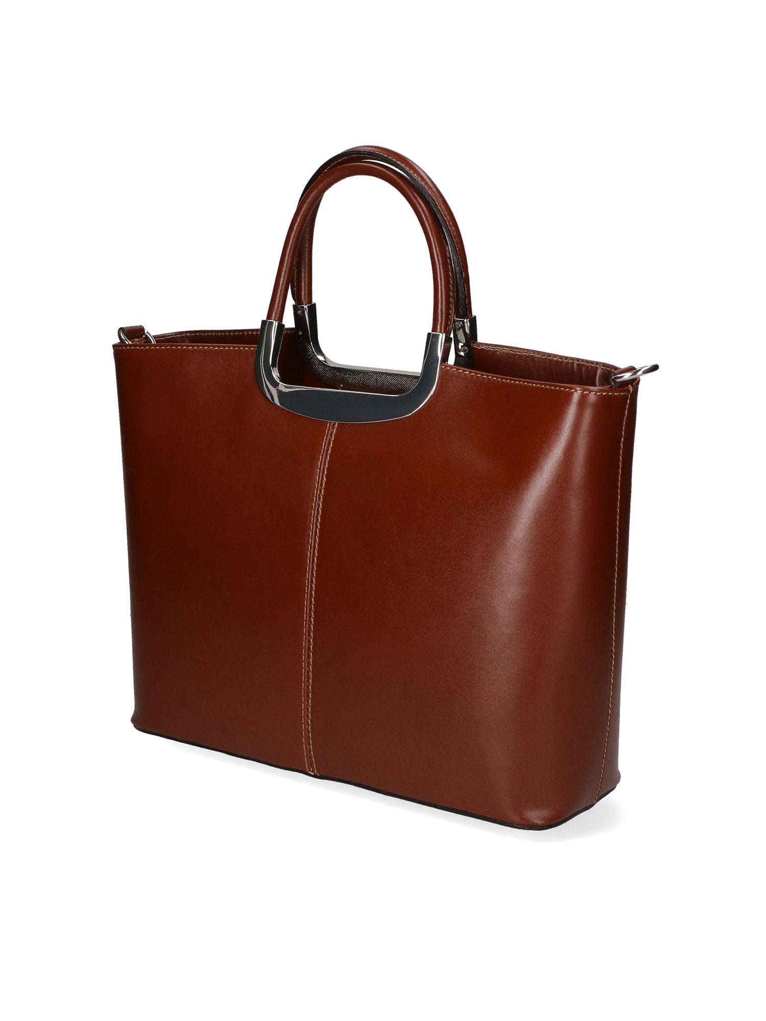 Francesca Borsa a mano da donna 100% pelle 9133-MARRONE BROWN Chiara Ferretti