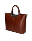 Francesca Borsa a mano da donna 100% pelle 9133-MARRONE BROWN Chiara Ferretti