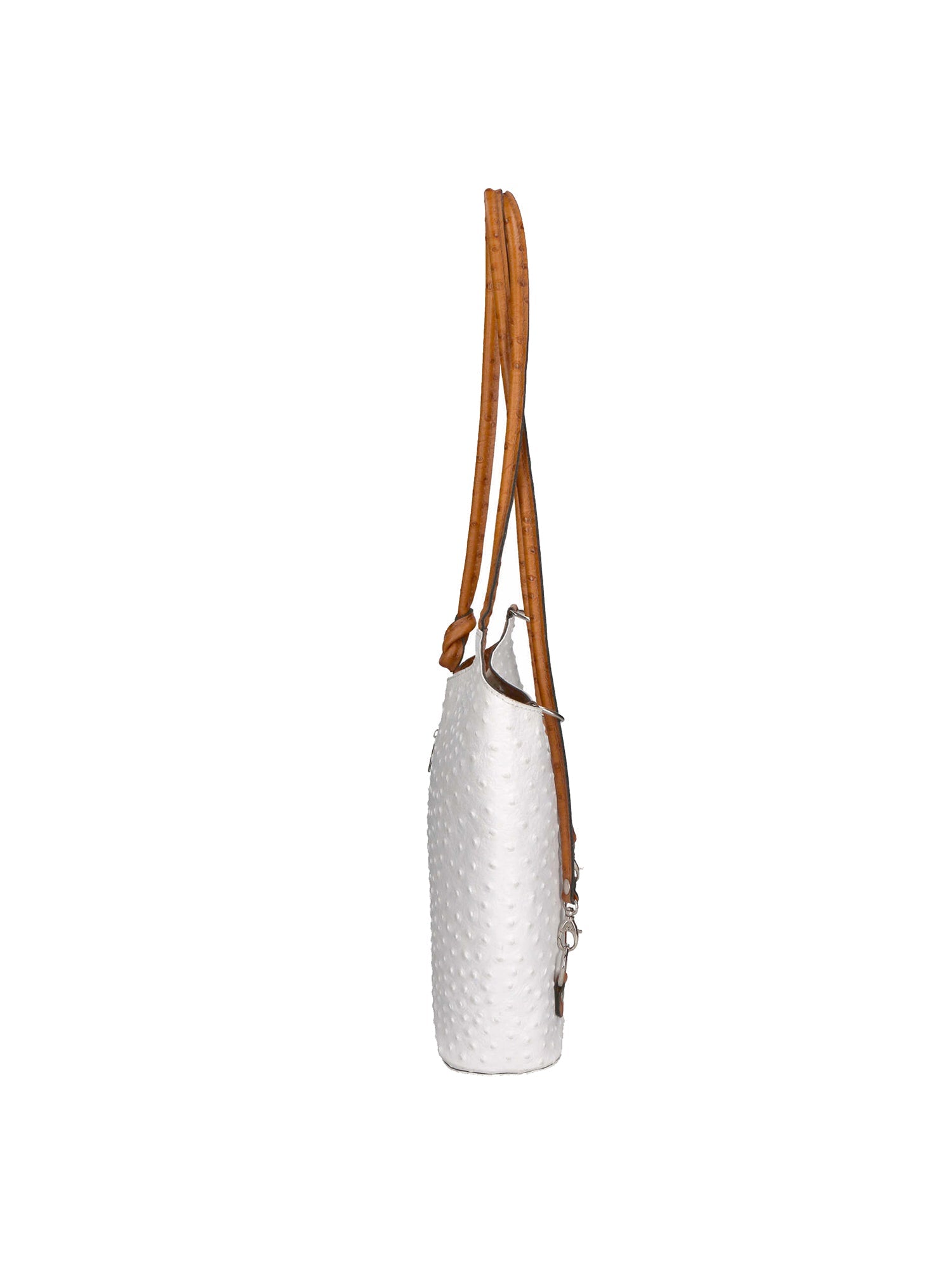 Chanel 3005-01 BIANCO 06 CUOIO Zaino da donna in vera pelle Chiara Ferretti