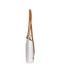Chanel 3005-01 BIANCO 06 CUOIO Zaino da donna in vera pelle Chiara Ferretti
