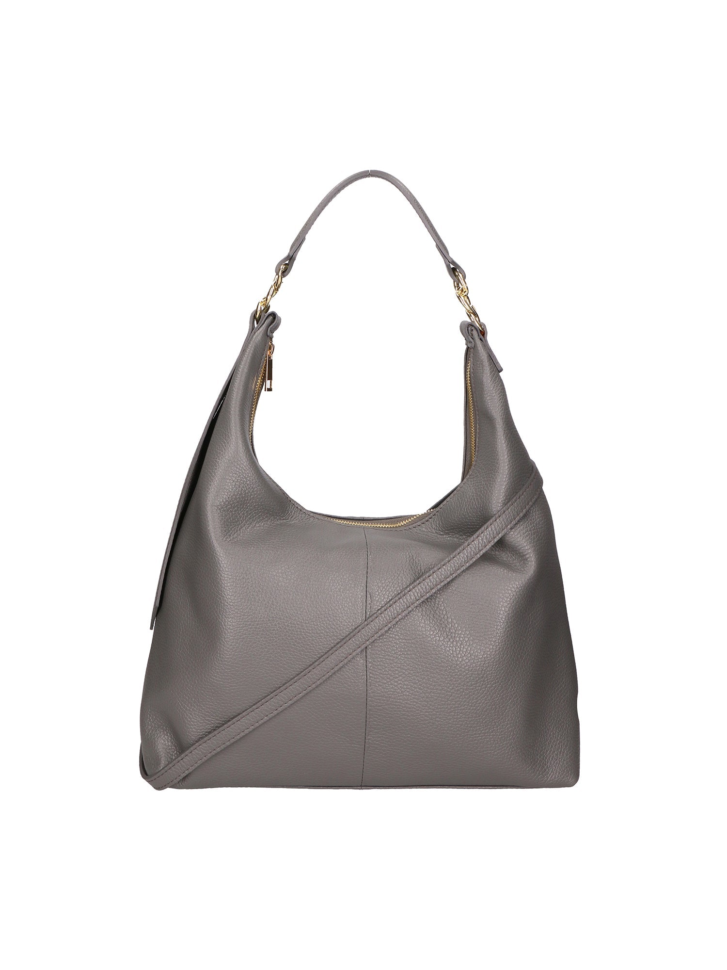Ursula Borsa a spalla da donna Vera pelle 06673-D27 GRIGIO SCURO Chiara Ferretti