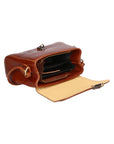 Faye Damen-Schultertasche aus echtem Leder, hergestellt in Italien, 18 x 13 x 5 cm