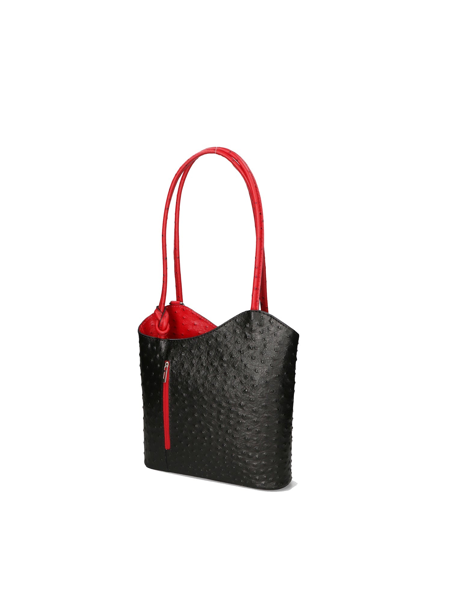 Chanel 3005-20 NERO 12 ROSSO Zaino da donna in vera pelle Chiara Ferretti