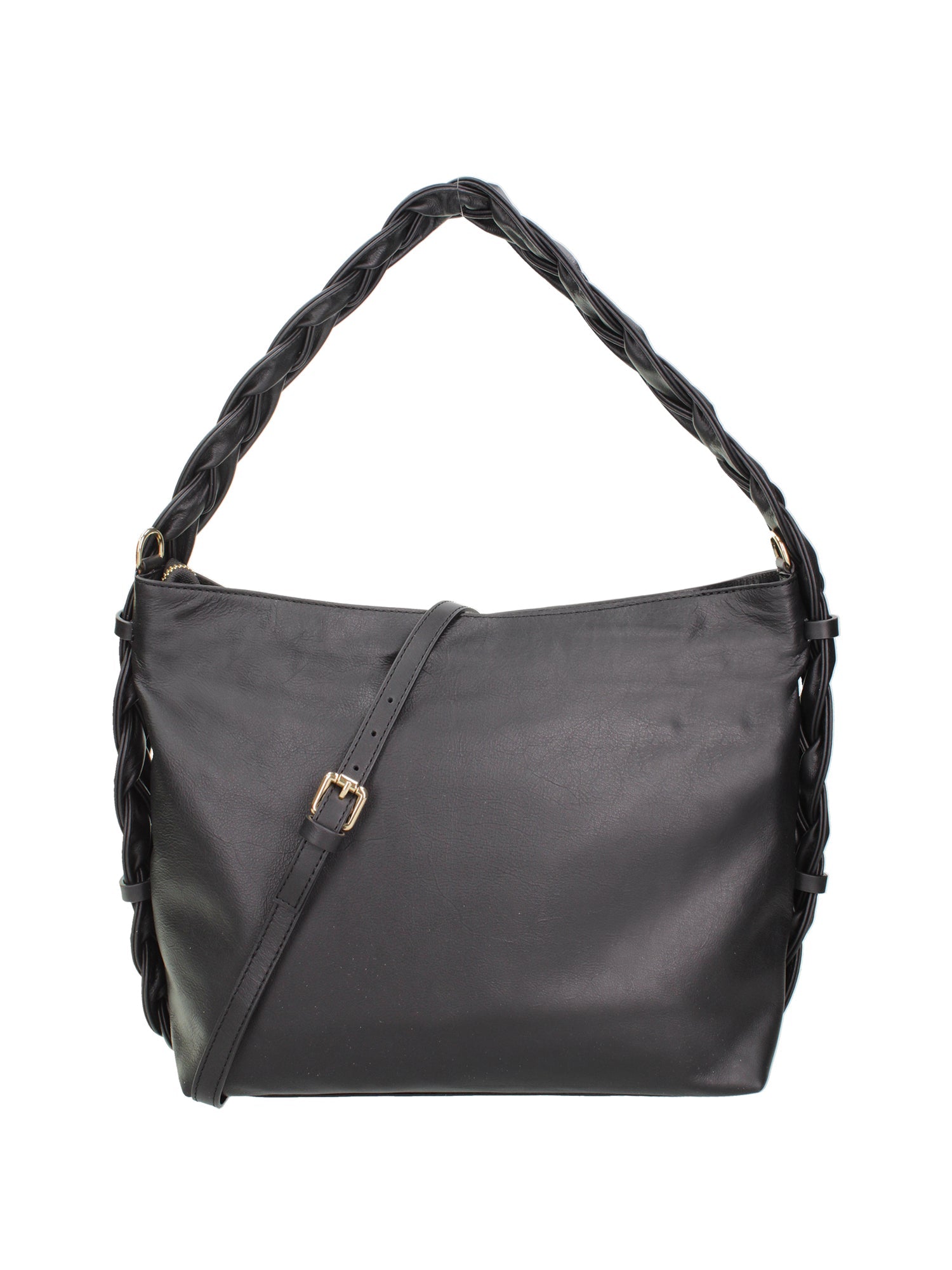 Umbria Borsa a spalla da donna Vera pelle 07169-NERO BLACK Chiara Ferretti