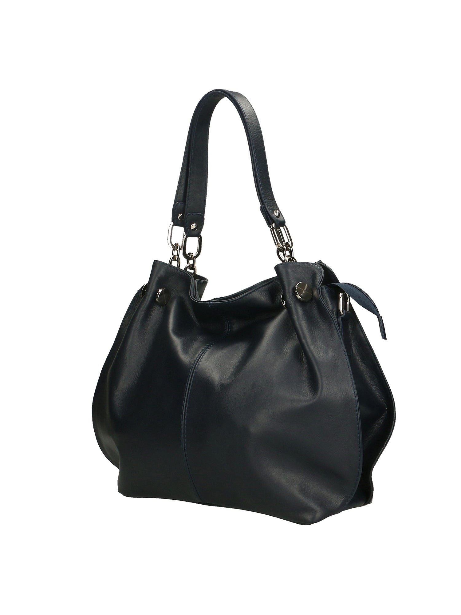 Ereba Borsa a mano da donna Made in Italy 100% pelle 3305-S24 BLU JEANS Chiara Ferretti