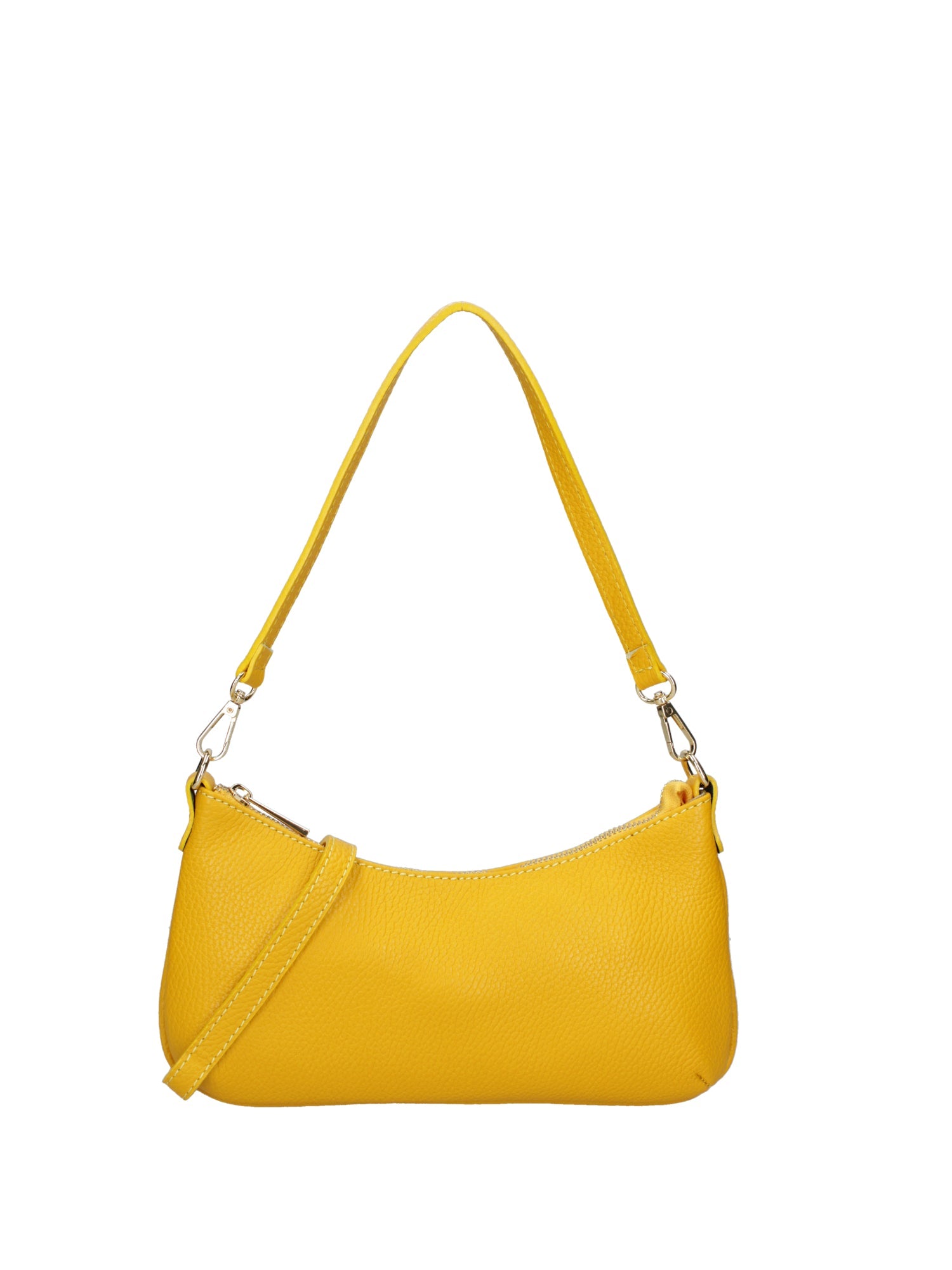 Damen-Schultertasche aus echtem Leder, hergestellt in Italien, 27 x 14 x 3 cm