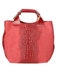 Eufemia Borsa a spalla da donna Pelle Croco Stampata 9007 1-ROSSO Chiara Ferretti