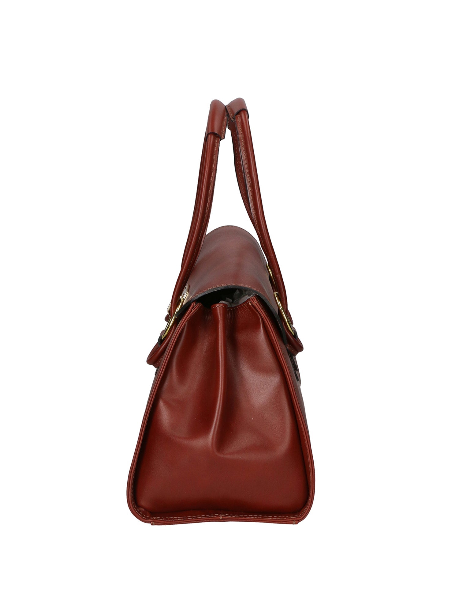 Fiona Borsa a mano da donna 100% pelle 9112-MARRONE BROWN Chiara Ferretti