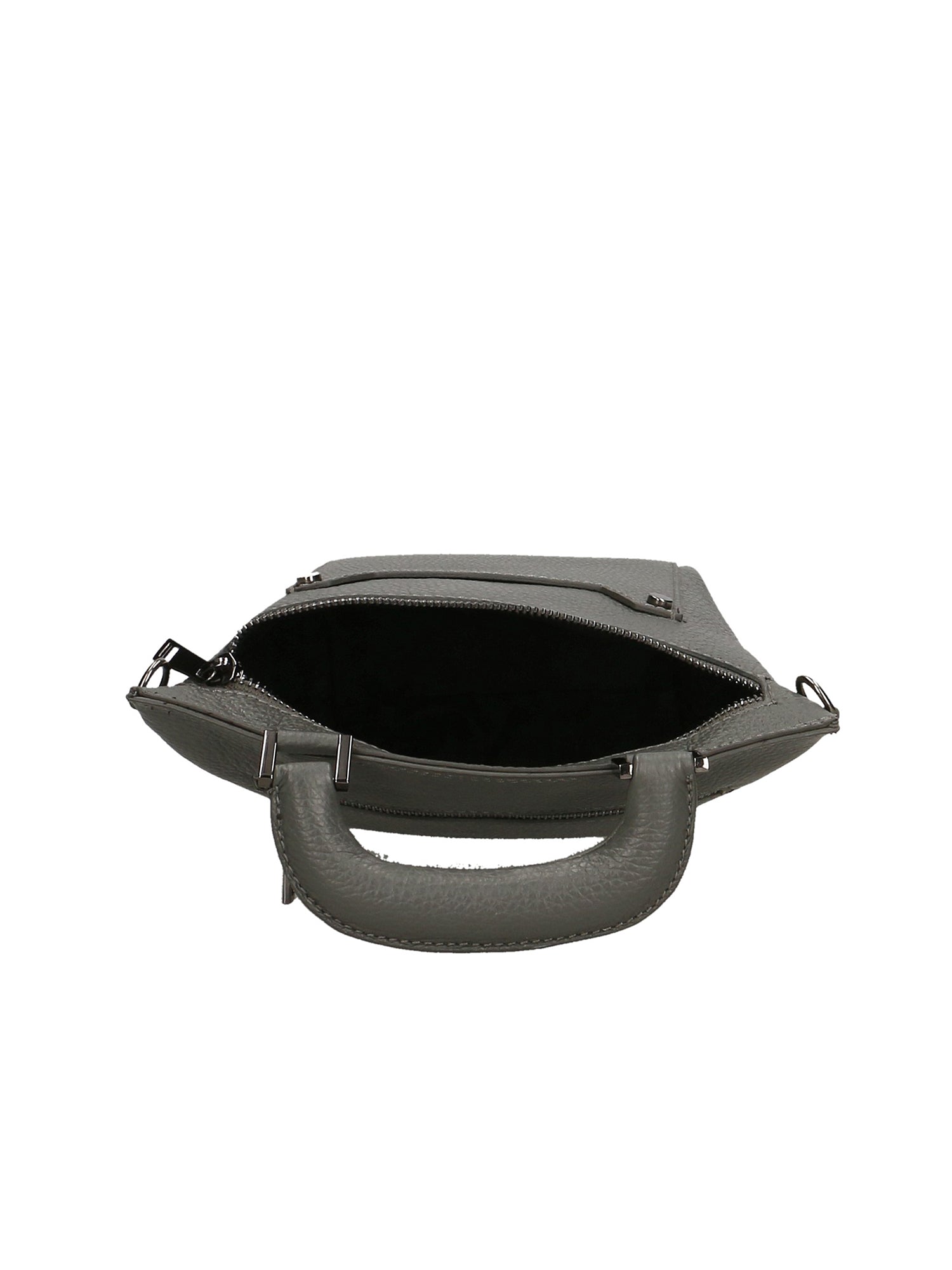 Luciana Borsa a mano da donna Vera pelle 02209-D27 GRIGIO SCURO DARK GREY Chiara Ferretti