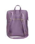 Vivenzia Damenrucksack aus echtem Leder, hergestellt in Italien, 23 x 29 x 6,5 cm