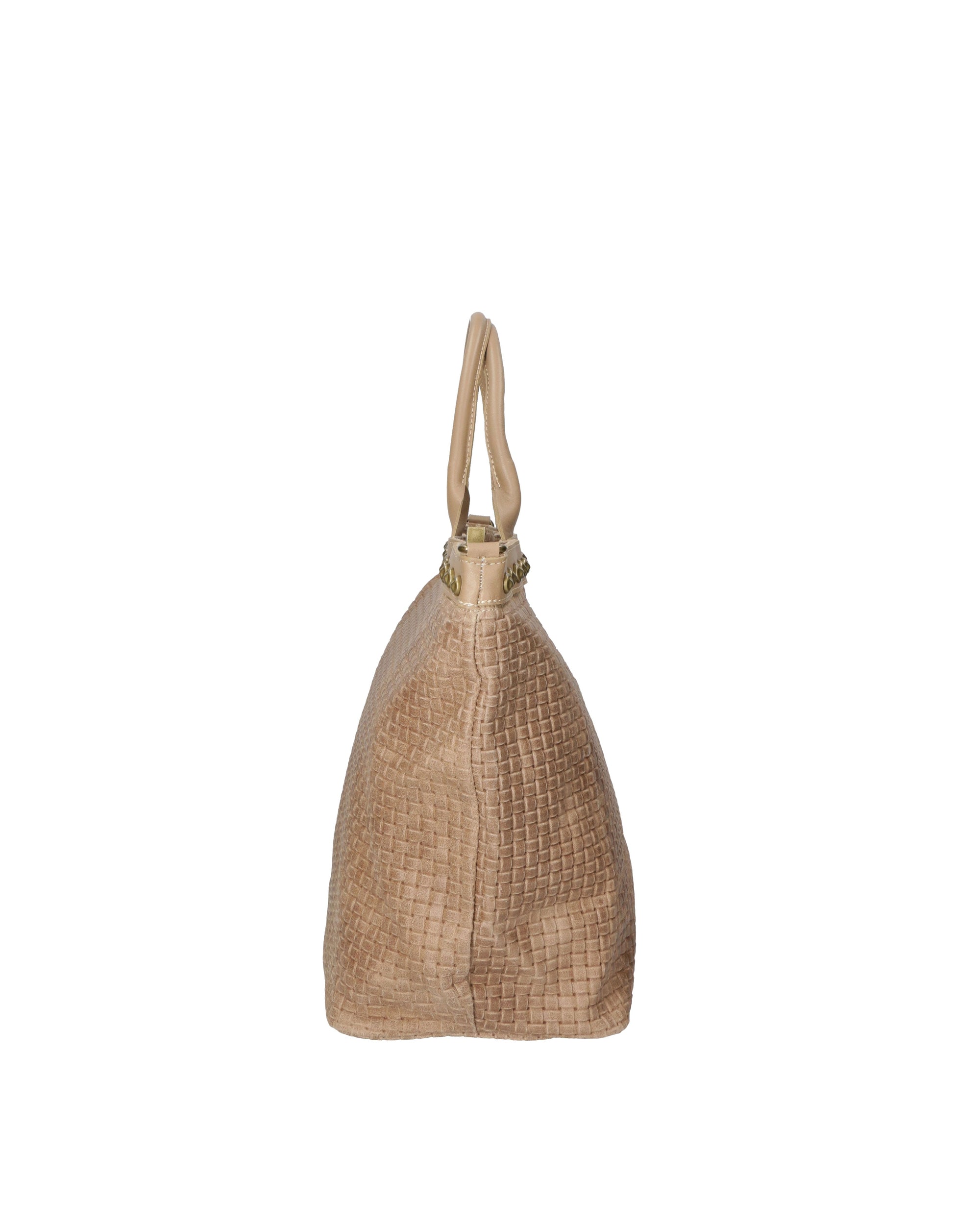 Elowen Plus Borsa Shopper da donna Vera Pelle 80063-TAUPE Chiara Ferretti