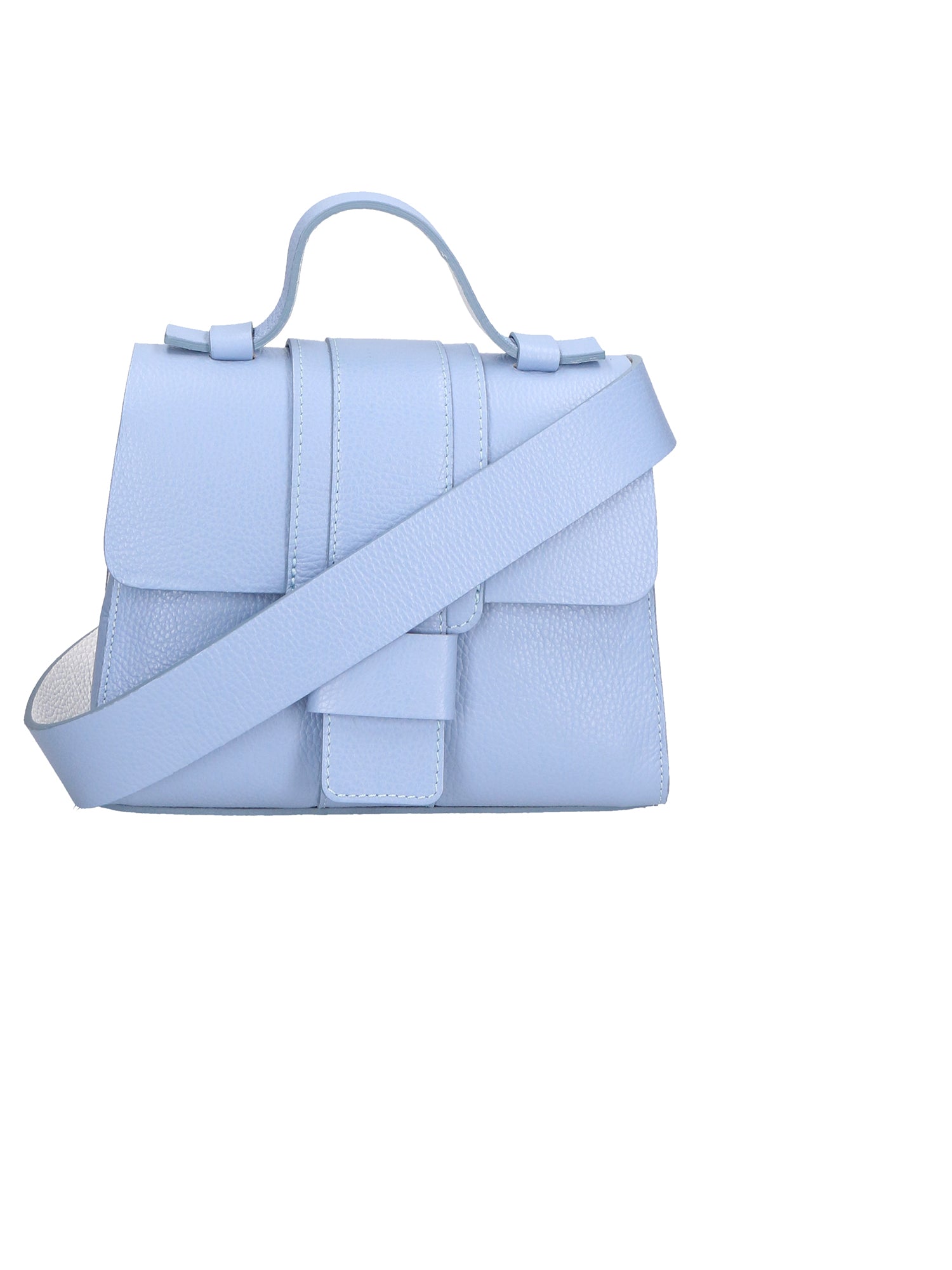 Gina Borsa a mano da donna Vera pelle 05926-D592 AZUL + D01 BIANCO Chiara Ferretti