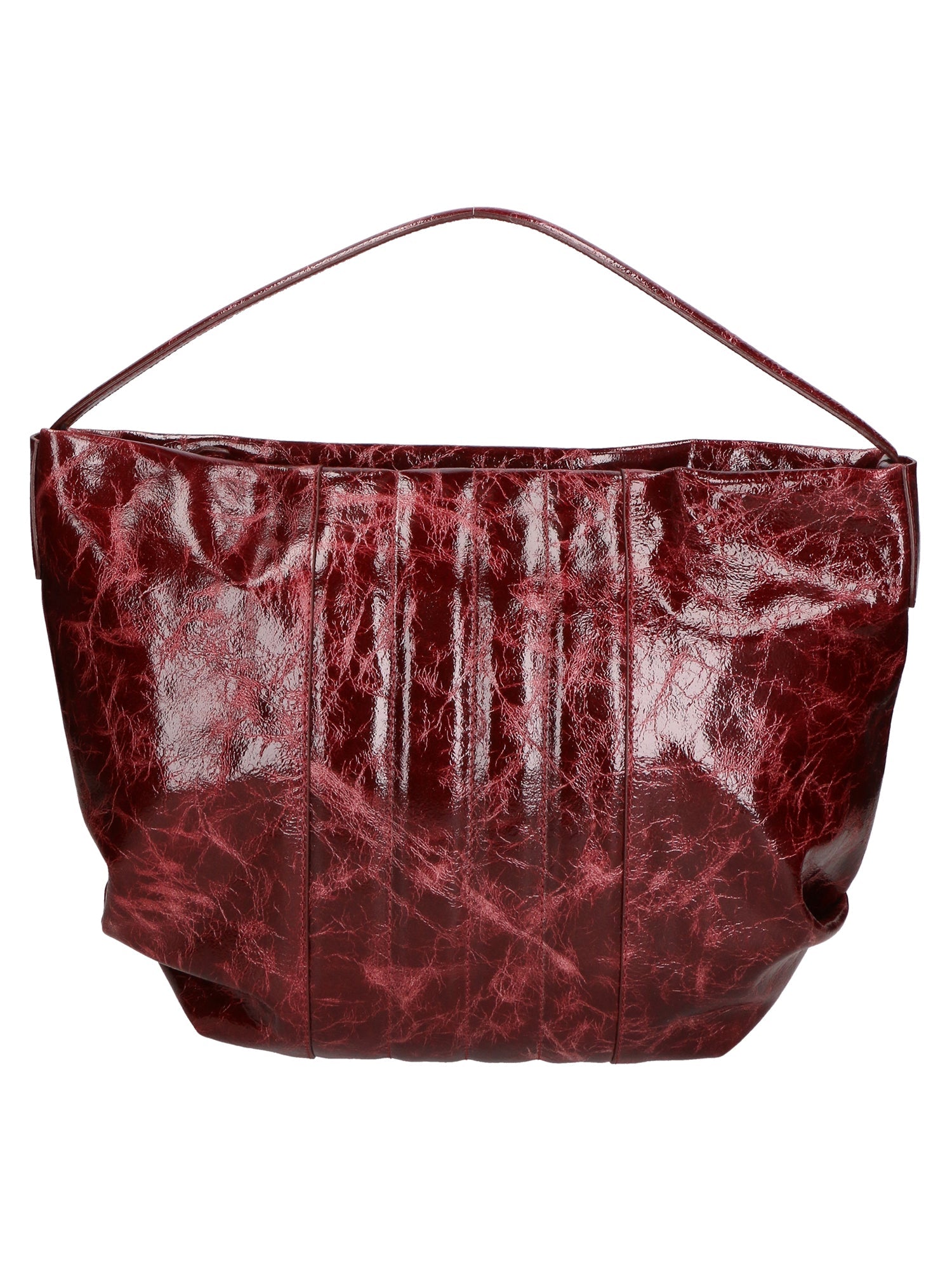 Vanda Damen-Schultertasche aus echtem Leder, hergestellt in Italien, 30 x 40 x 5 cm