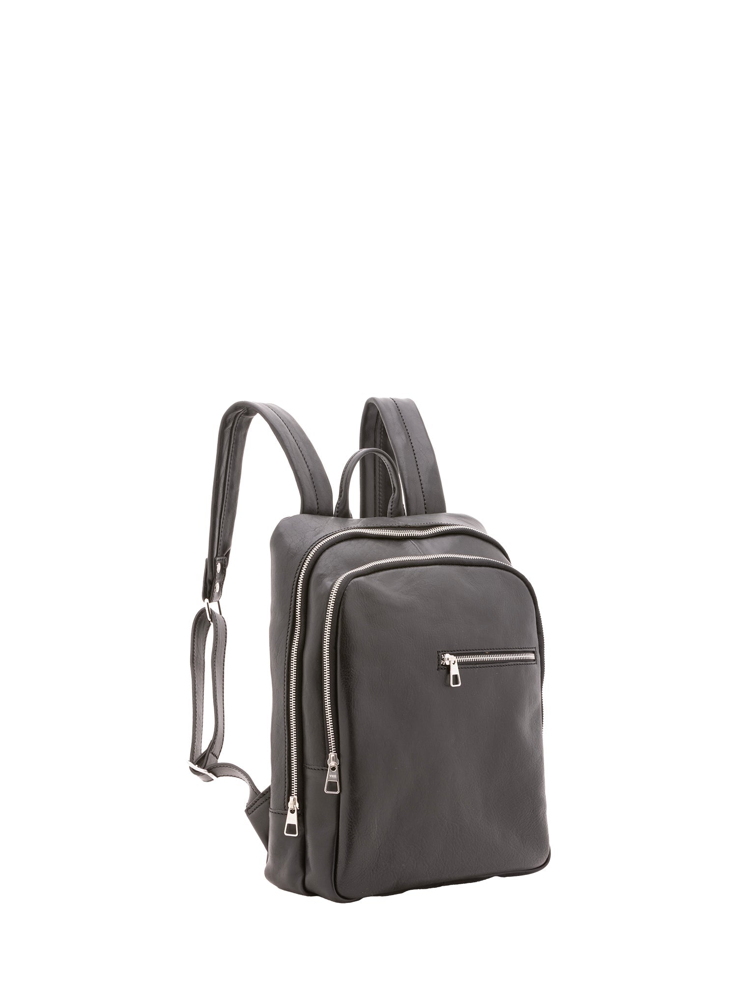 Zaino in vera pelle unisex 100% cotone 4316-NERO Alessia Firenze