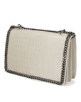 Crystalline Borsa a tracolla da donna Vera pelle 80066-BEIGE Chiara Ferretti