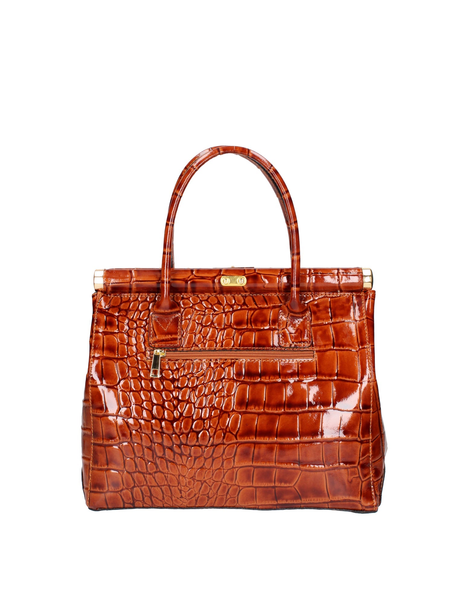 Delfina Borsa a mano da donna Vera pelle 7742-C17 CUOIO COGNAC Chiara Ferretti