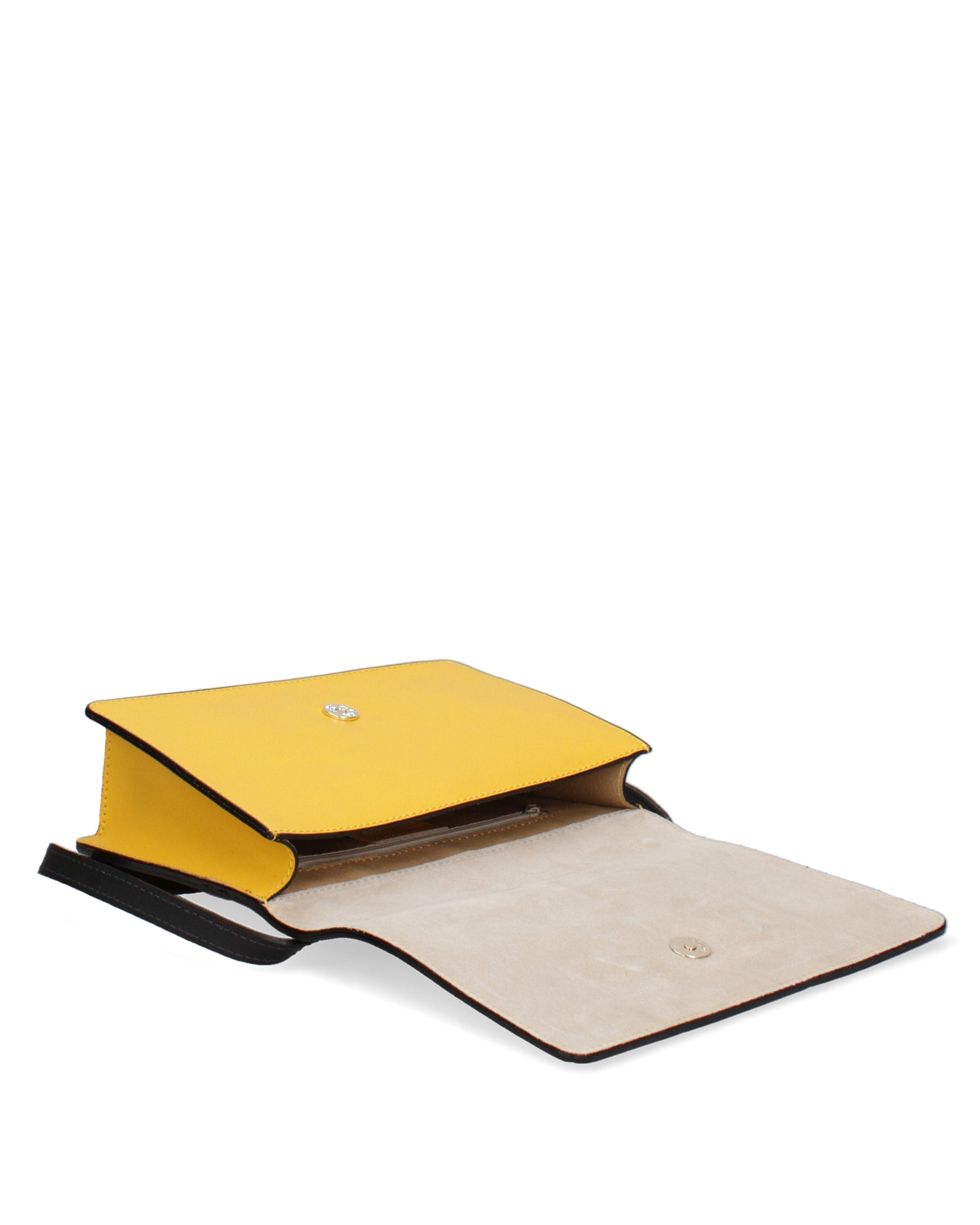Ardena Borsa a tracolla da donna Vera pelle 1324-GIALLO+NERO Chiara Ferretti
