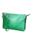 Giorgia Damen-Clutch aus echtem Leder, hergestellt in Italien, 19 x 27 x 2 cm