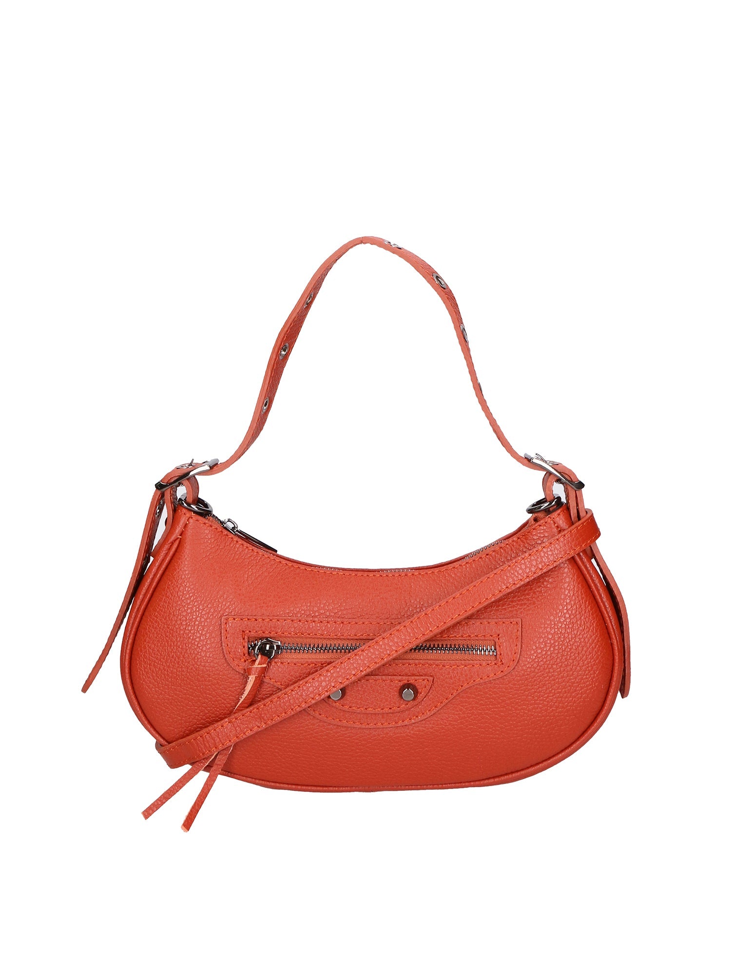 Loredana Borsa a spalla da donna Vera pelle 06548-MATTONE Chiara Ferretti