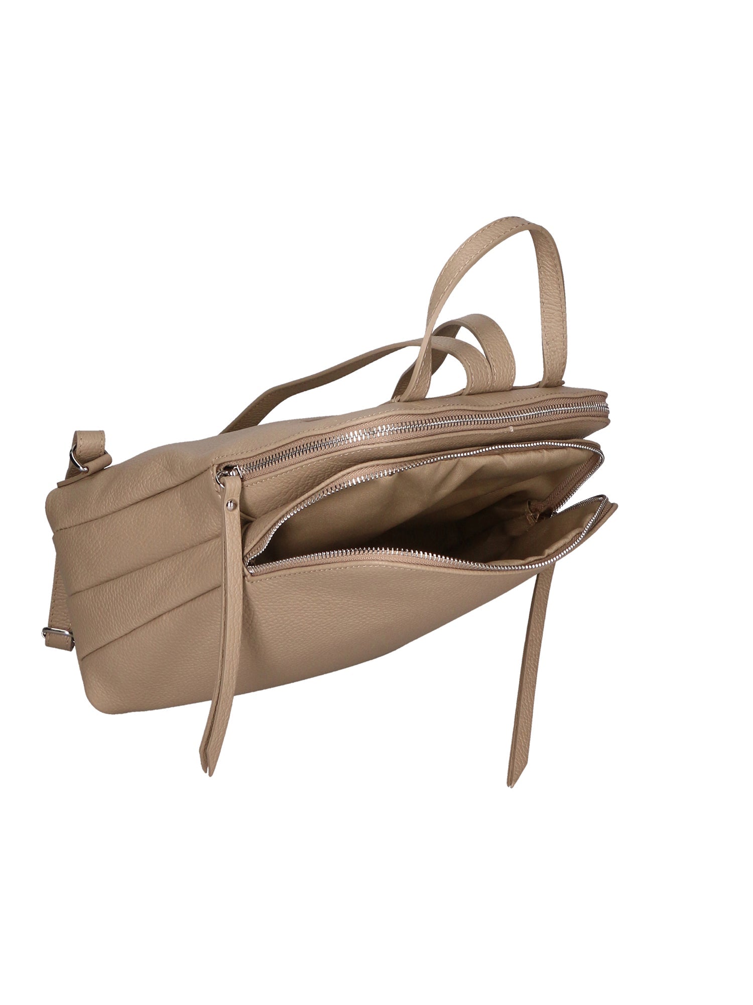Glenda Borsa a mano da donna Vera pelle 05919-D05 CAPPUCCINO Chiara Ferretti