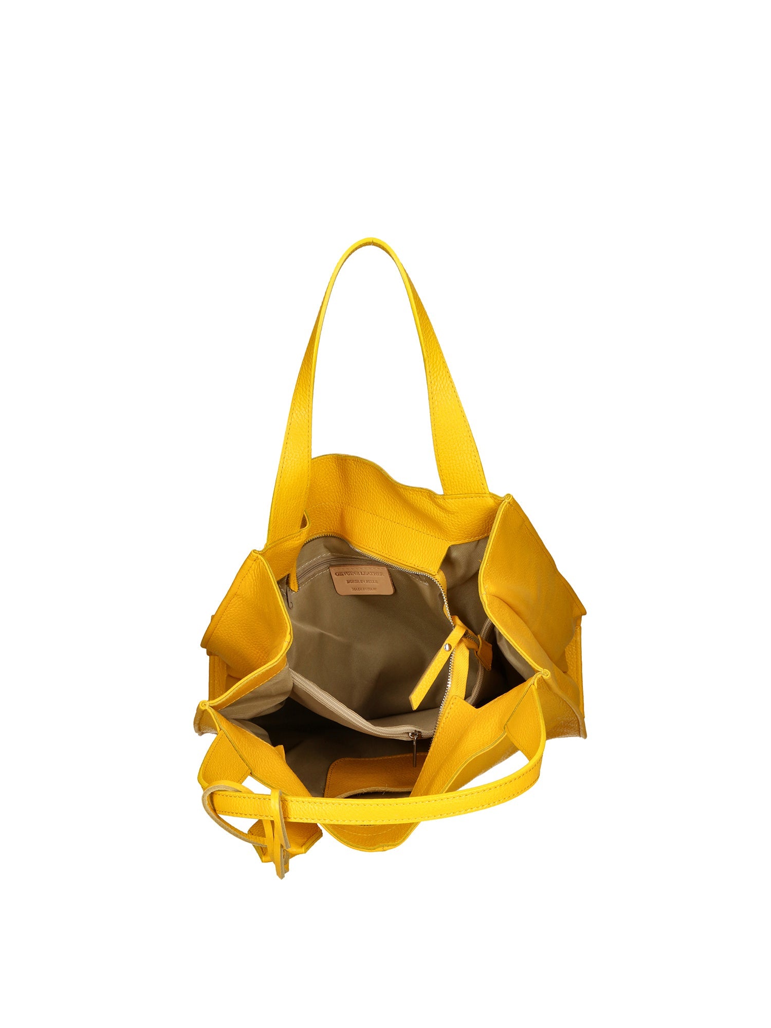 Aelia Borsa a spalla da donna Vera pelle 3312-D04 GIALLO YELLOW Chiara Ferretti