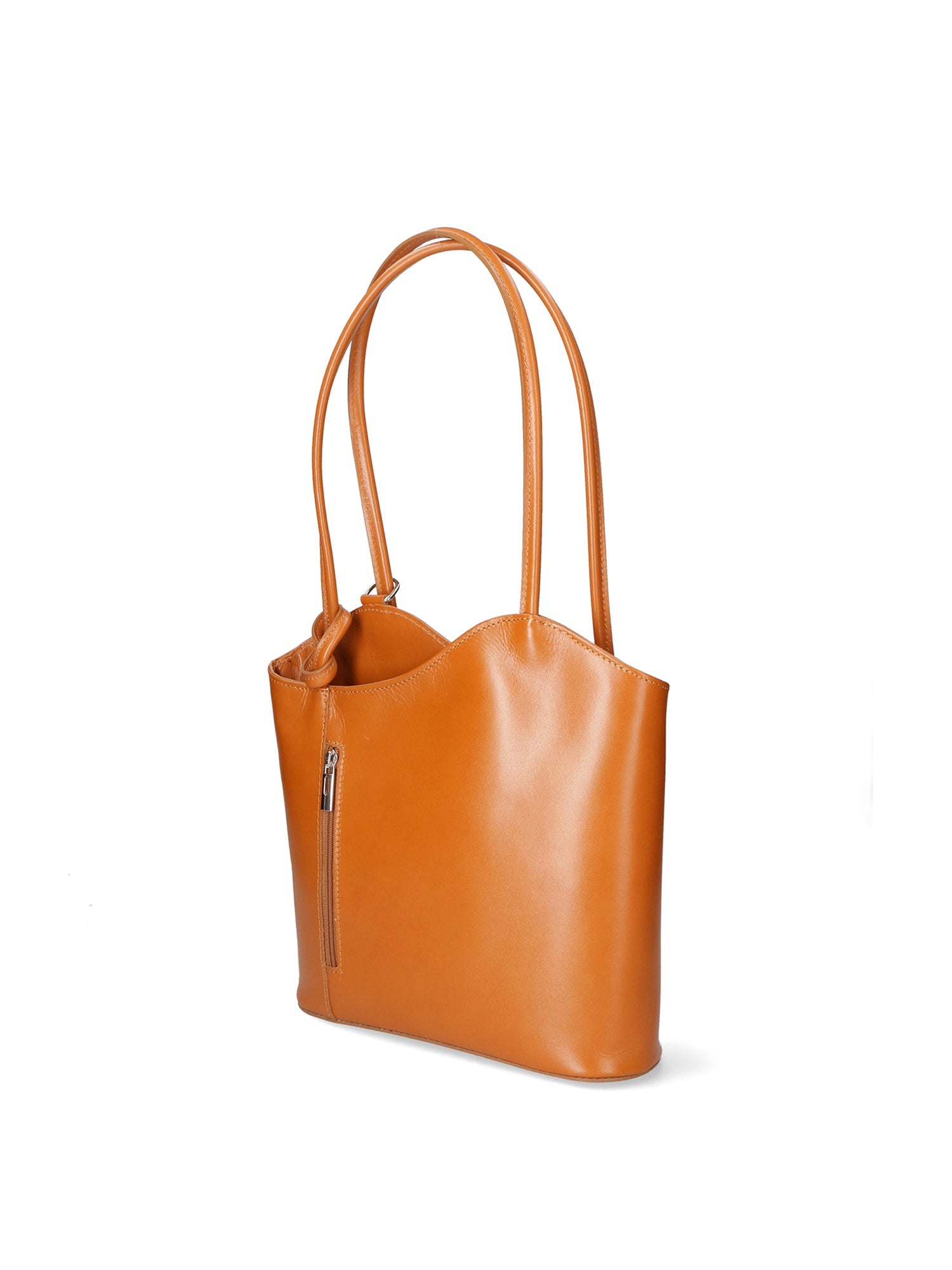 Fabiola Borsa a spalla da donna 100% pelle 9039-CUOIO COGNAC Chiara Ferretti