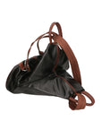 Erika Zaino da donna in vera pelle Casual 80072-NERO-MARRONE Chiara Ferretti