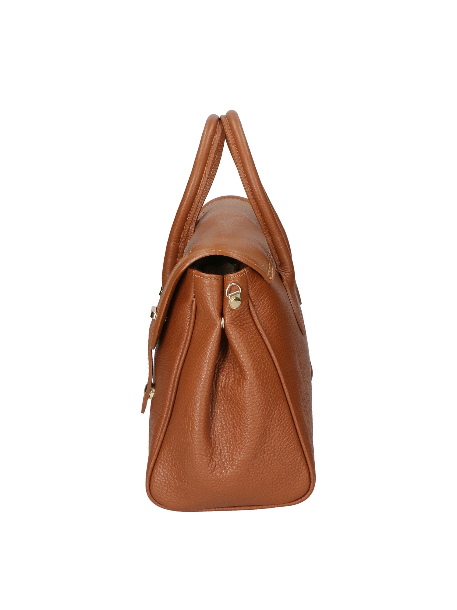 Ersilia Borsa a mano da donna Vera pelle 8092-D17 CUOIO SCURO DARK COGNAC Chiara Ferretti